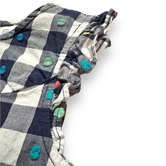 Hanna Andersson | Navy Gingham Swiss Dot Top (5) - Picture 3 of 7